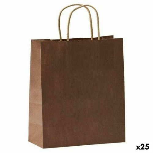 Fama gaveposer mørkebrun med håndtag 31 × 11 × 42 cm - 125 g/m² (25 stk.)