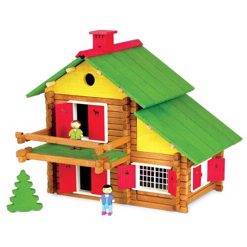 Jeujura My Wooden Chalet - træ playset til børn