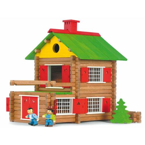 Jeujura My Wooden Chalet - træ playset til børn