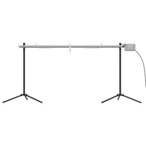 Automatisk grill med motor 150x46,5x82,5 cm rustfrit stål