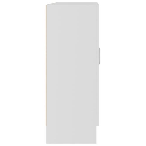 Vitrineskab 82,5x30,5x80 cm spånplade hvid