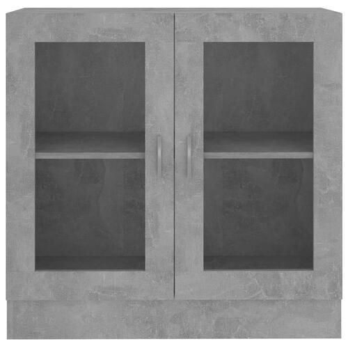 Vitrineskab 82,5x30,5x80 cm spånplade betongrå
