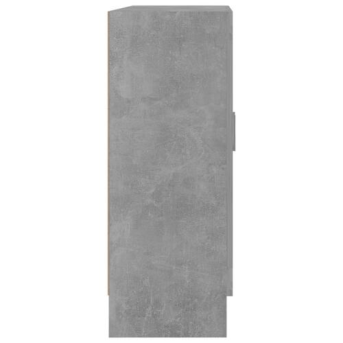 Vitrineskab 82,5x30,5x80 cm spånplade betongrå