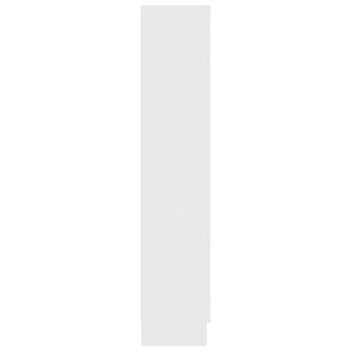 Vitrineskab 82,5x30,5x150 cm spånplade hvid
