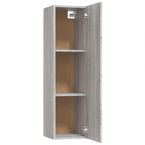 Væghængt tv-skab 30,5 x 30 x 110 cm - grå sonoma-eg