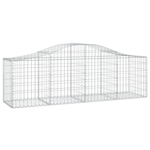 Buet gabionkurv 200x50x60/80 cm galvaniseret jern