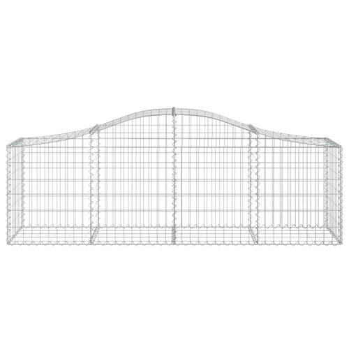 Buet gabionkurv 200x50x60/80 cm galvaniseret jern