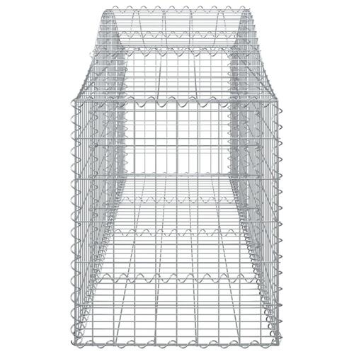 Buet gabionkurv 200x50x60/80 cm galvaniseret jern