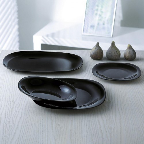 Luminarc Carine Negro skål, sort glas, 12 cm - 24 stk.