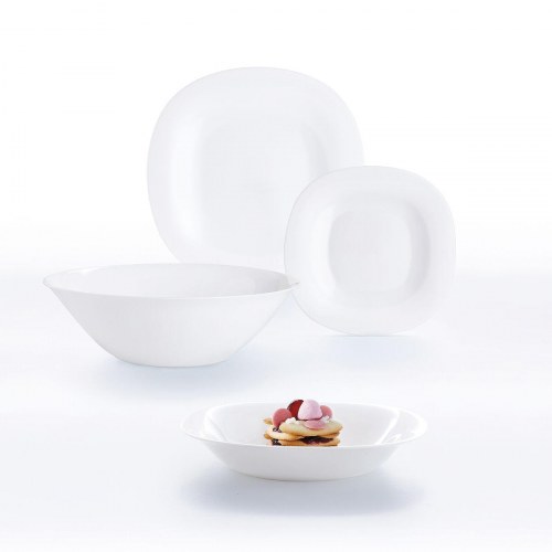 Luminarc Carine Blanco salatskål - hvidt glas 12 cm (24 stk.)