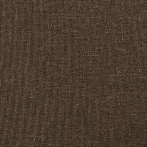 Kontinentalseng med madras 140x190 cm stof mørkebrun