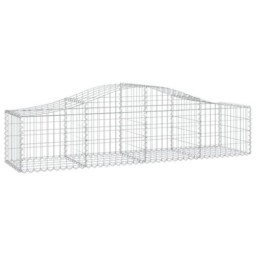 Buet gabionkurv 200x50x40/60 cm galvaniseret jern