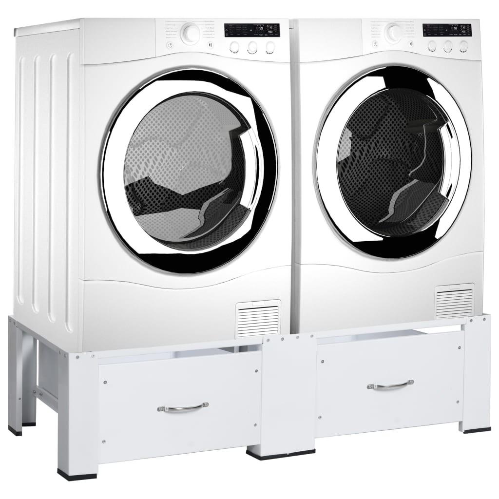 vaskemaskine og tørretumbler skuffer hvid