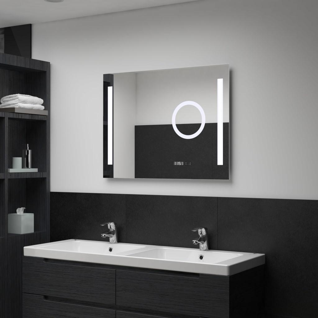Billede af LED-spejl til badeværelset med berøringssensor 80x60 cm