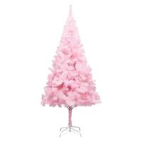 Kunstigt juletræ med fod 180 cm PVC pink
