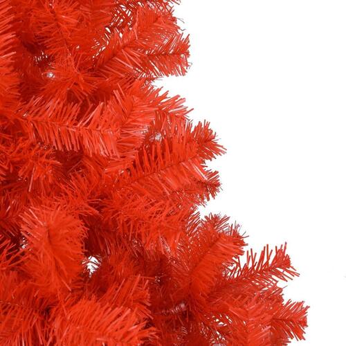 Kunstigt juletræ med fod 150 cm PVC rød