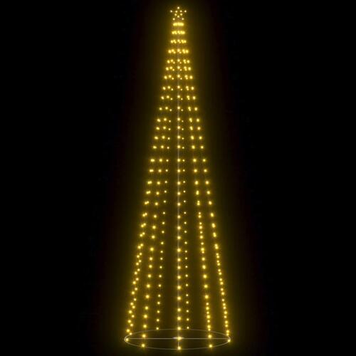 Lysende kegletræ 100x300 cm 330 LED'er varmt hvidt lys