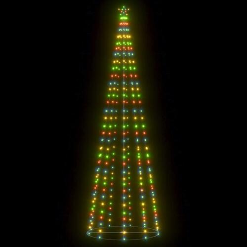 Lysende juletræ 100x300 cm 330 LED'er farverigt lys