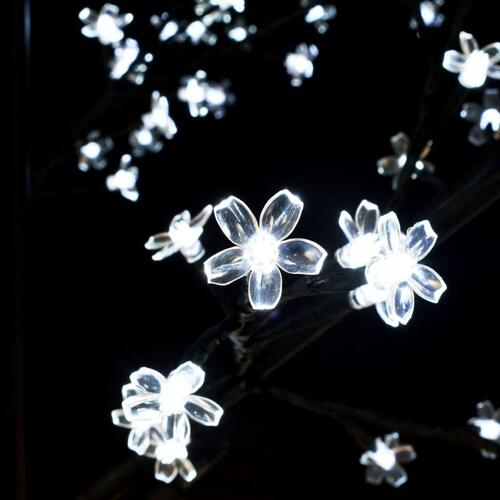 Juletræ 220 LED'er kirsebærblomst 220 cm koldt hvidt lys