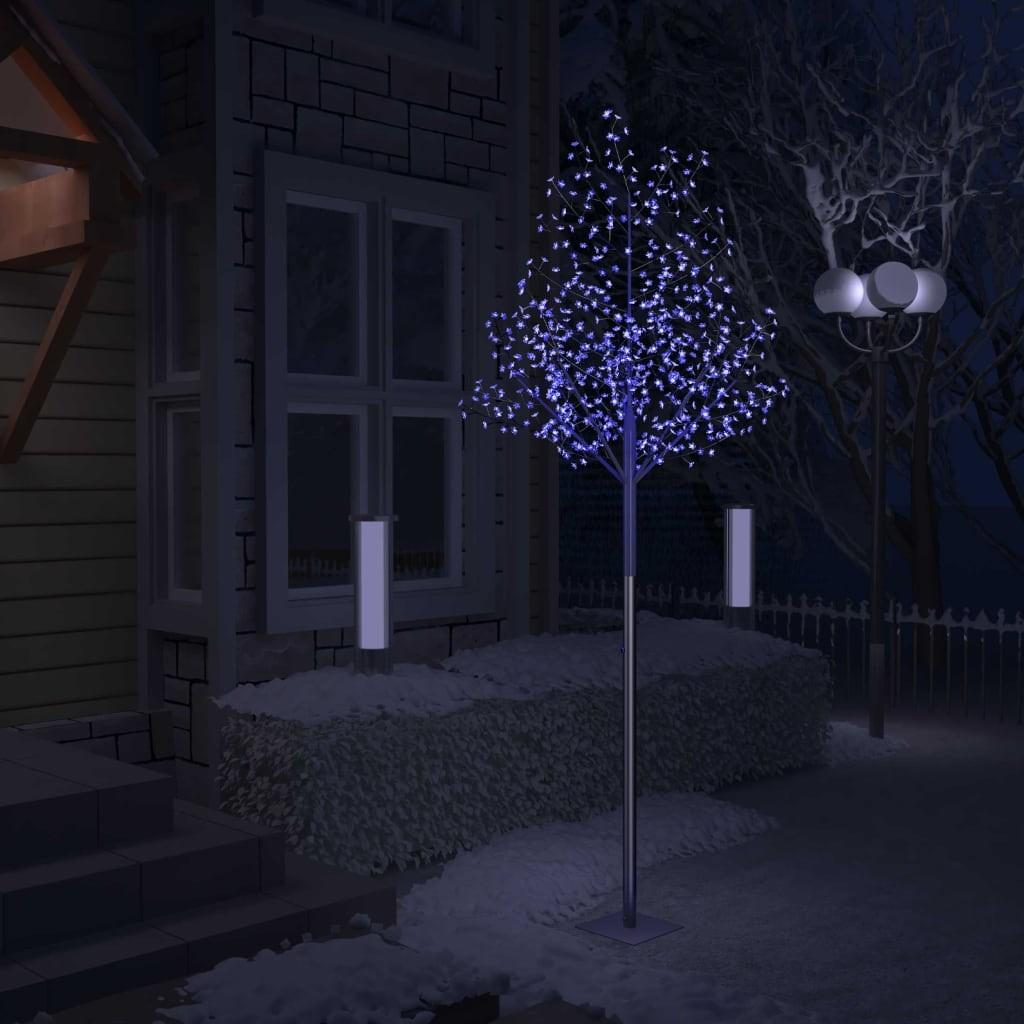 Juletræ 600 LED'er kirsebærblomst 300 cm blåt lys