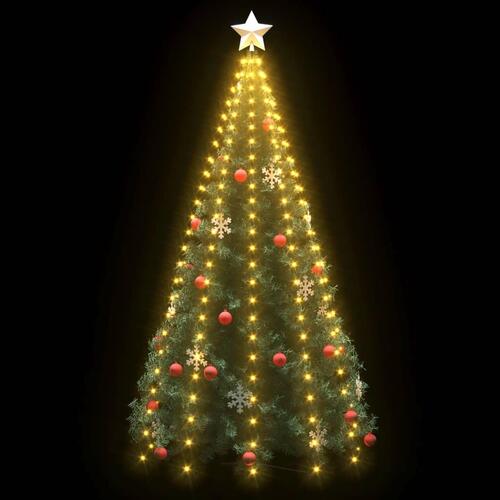 Lysnet til juletræ 250 lysdioder 250 cm