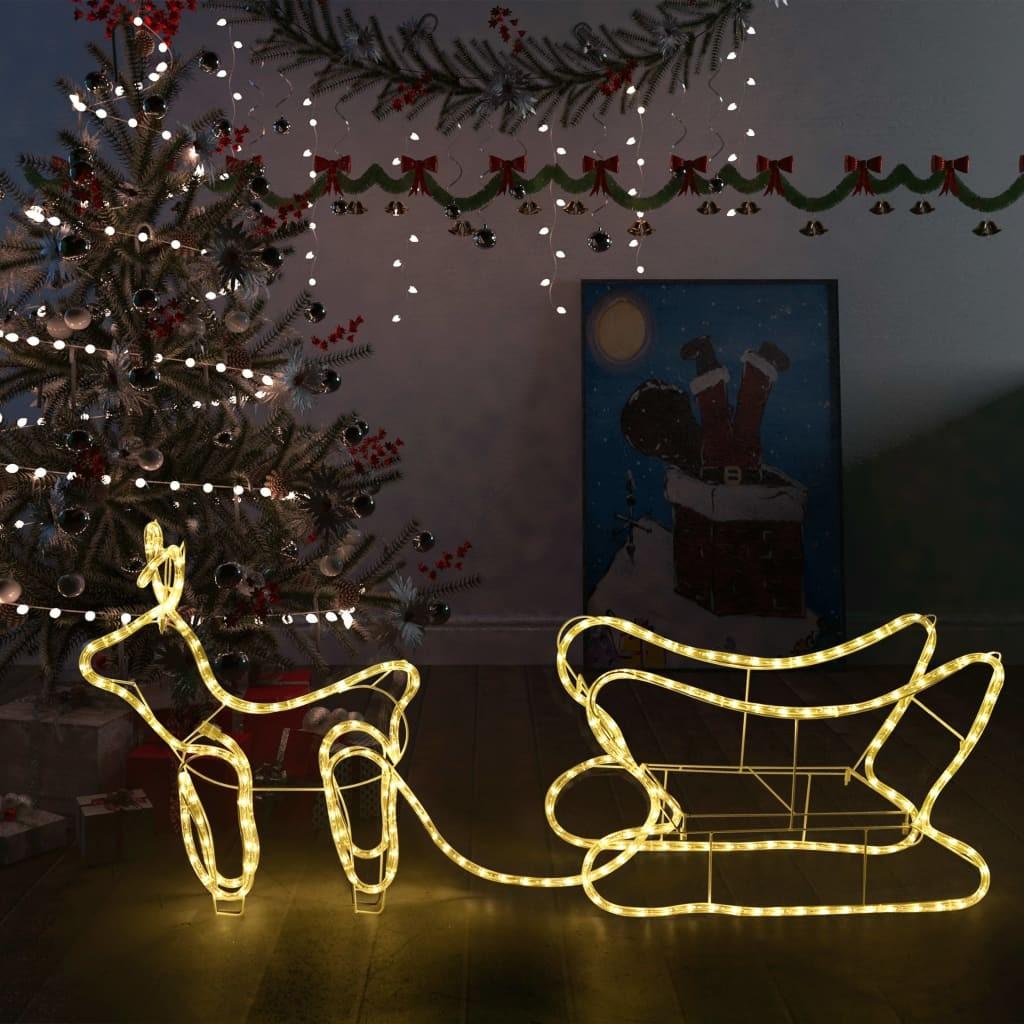 Rensdyr og kane udendørs juledekoration 252 LED'er