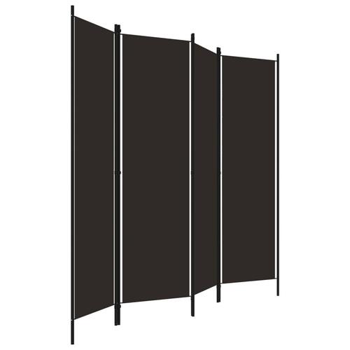 4-panels rumdeler 200 x 180 cm brun