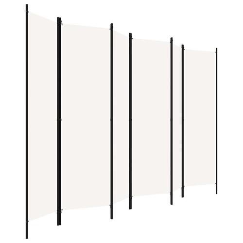 6-panels rumdeler 300x180 cm cremefarvet