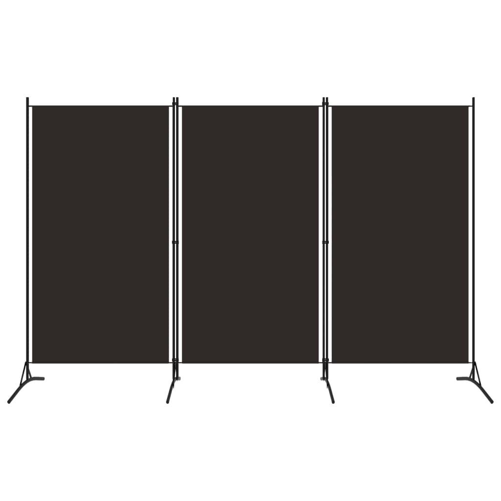 3-panels rumdeler 260 x 180 cm brun