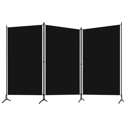 3-panels rumdeler 260 x 180 cm sort