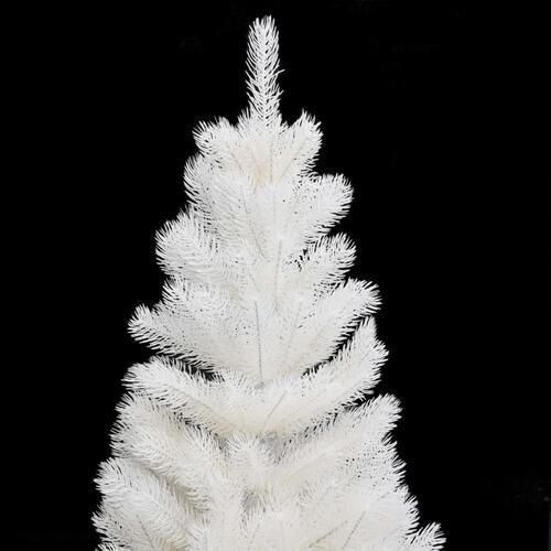 Kunstigt juletræ med naturtro nåle 90 cm hvid