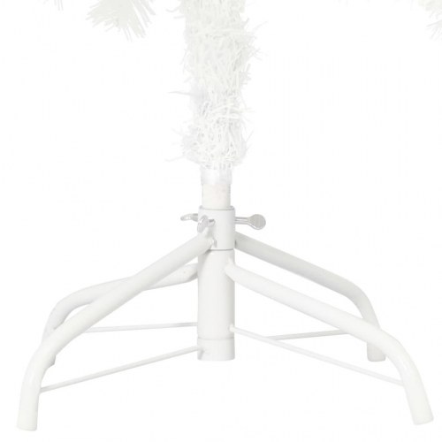 Kunstigt juletræ med naturtro nåle 120 cm - hvid