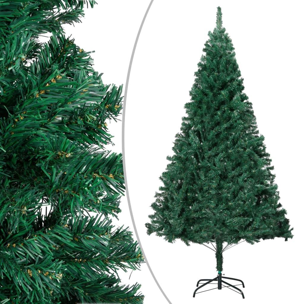 Kunstigt juletræ med tykke grene 150 cm PVC grøn
