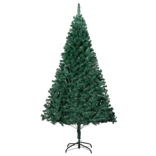 Kunstigt juletræ med tykke grene 210 cm PVC grøn