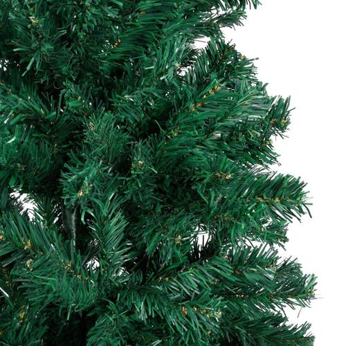 Kunstigt juletræ med tykke grene 210 cm PVC grøn