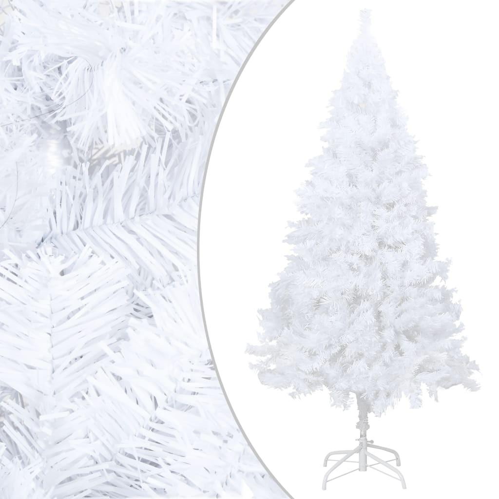 Kunstigt juletræ med tykke grene 150 cm PVC hvid