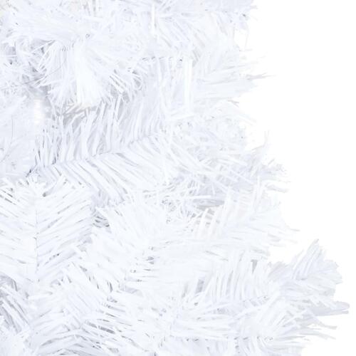 Kunstigt juletræ med tykke grene 150 cm PVC hvid
