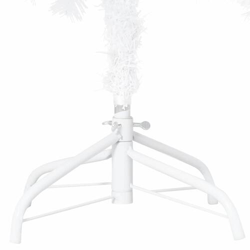 Kunstigt juletræ med tykke grene 240 cm PVC hvid