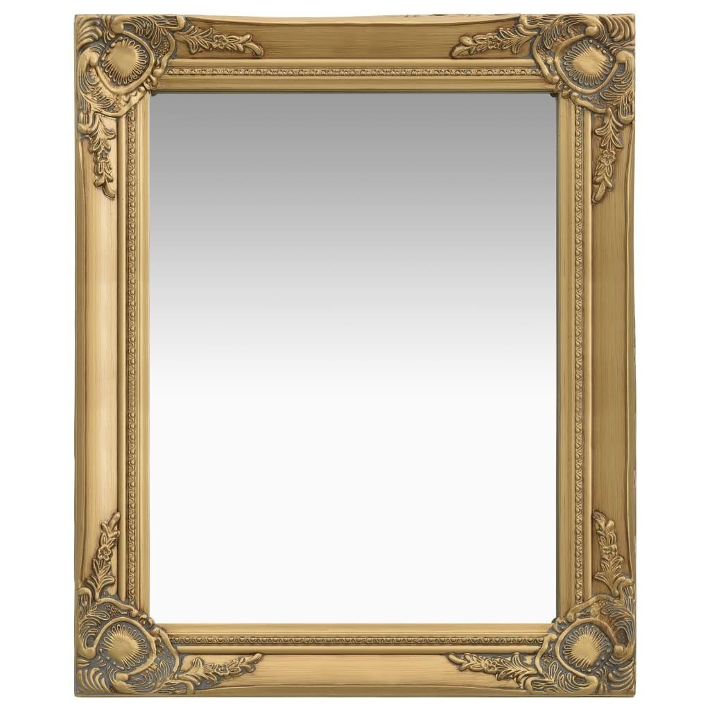 Billede af Vægspejl 50x60 cm barokstil guldfarvet