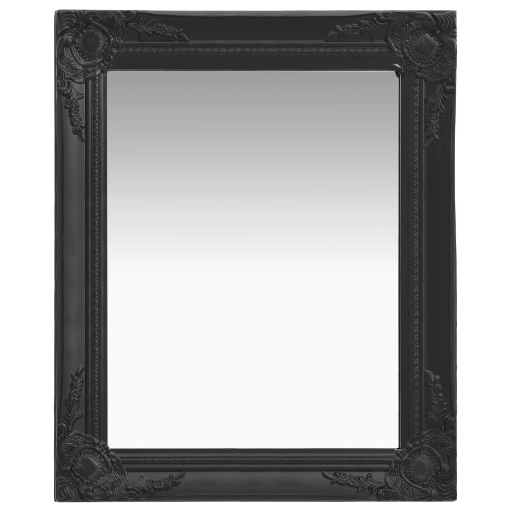 Billede af Vægspejl 50x60 cm barokstil sort