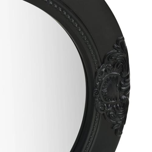 Vægspejl 50 cm barokstil sort