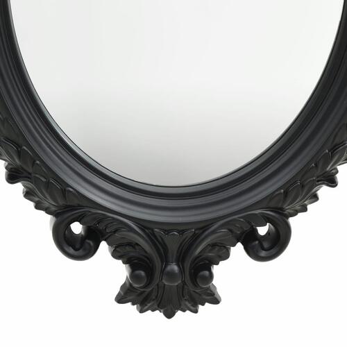 Vægspejl 56x76 cm slotstil sort
