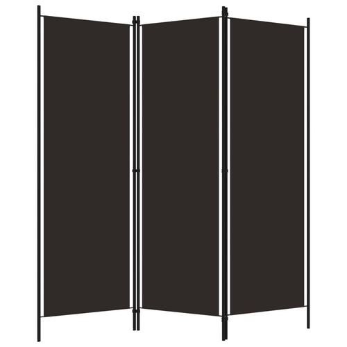 3-panels rumdeler 150 x 180 cm brun