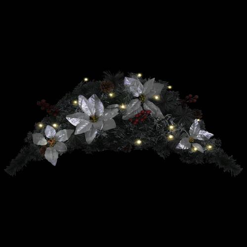Julebue med LED-lys grøn 90 cm PVC
