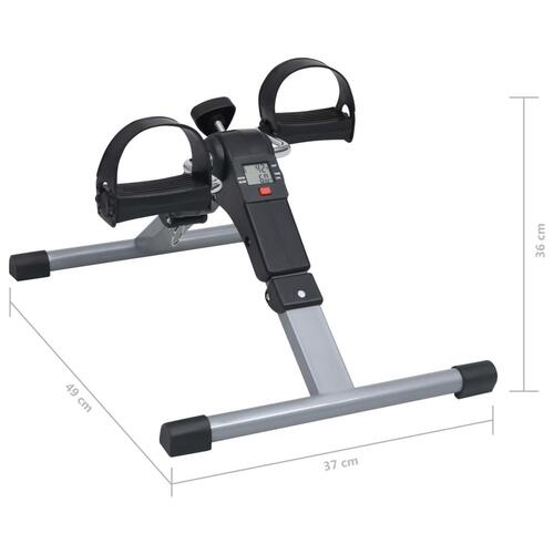 Pedaltræner til ben og arme med LCD-skærm