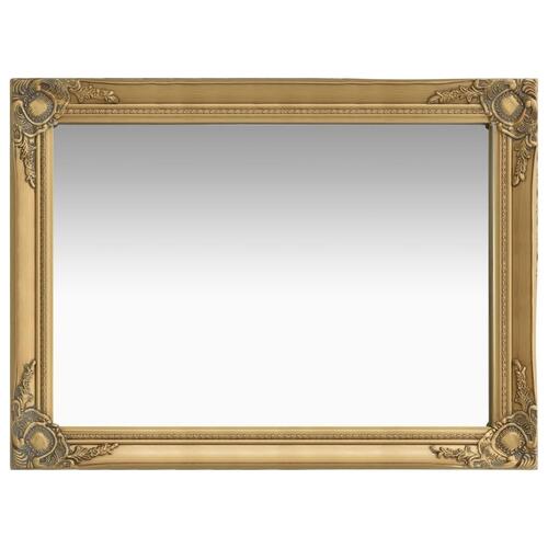Vægspejl barokstil 60x80 cm guldfarvet