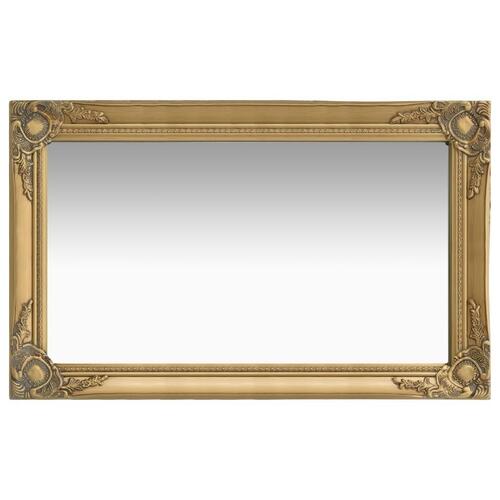 Vægspejl 50x80 cm barokstil guldfarvet