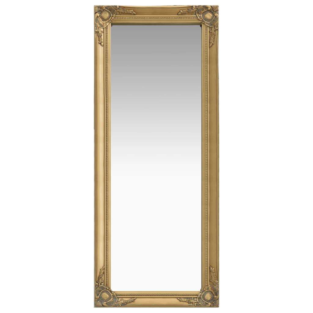 Vægspejl barokstil 50x120 cm guldfarvet