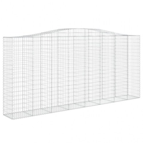 Buede gabionkurve 3 stk. 400x50x180/200 cm galvaniseret jern