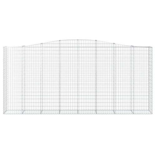 Buede gabionkurve 3 stk. 400x50x180/200 cm galvaniseret jern